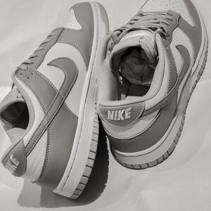 Nike Gray and White Sneakers